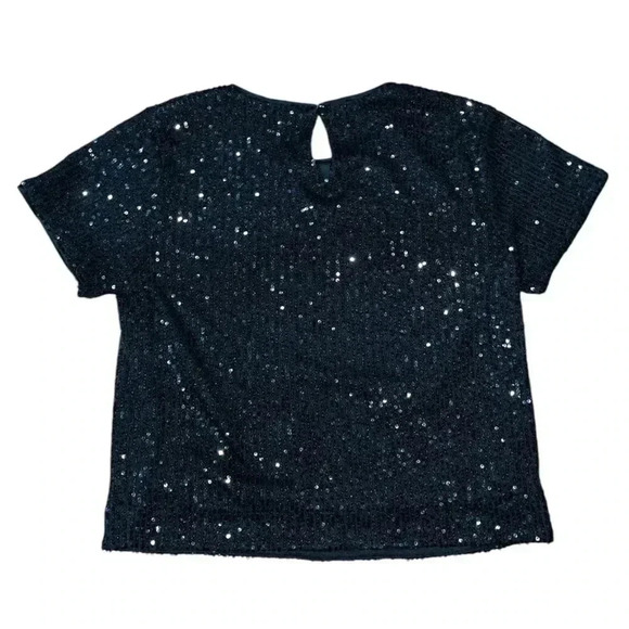 Art Class sequin fun black party top girls - Picture 2 of 4